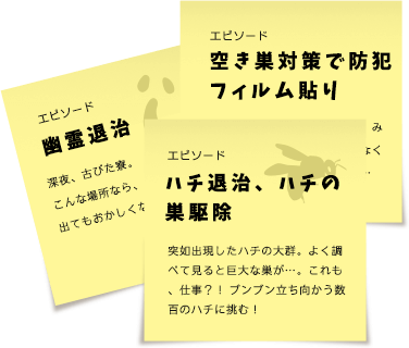 ハチ退治、ハチの巣駆除